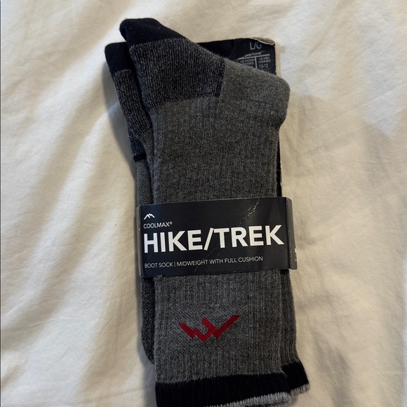 Darn Tough- Hike/Trek Merino Wool boot Socks in Gray/black - Picture 1 of 3